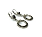 Mariana Earrings Simply Elegant Jet & Clear Austrian Crystals Checkmate Sweet Summer Coll. - Image 3