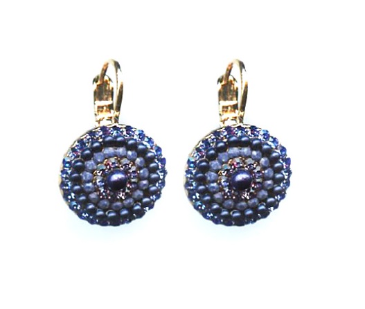 Mariana Earrings Glamorous Blues Austrian Crystals Electra Odyssey Coll.