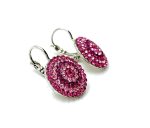 Mariana Earrings Alluring Pinks Austrian Crystals Saba Caribbean Life Coll. - Image 3