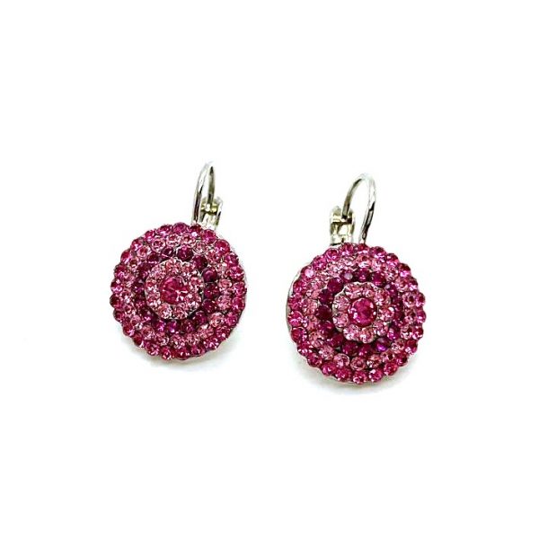 Mariana Earrings Alluring Pinks Austrian Crystals Saba Caribbean Life Coll.