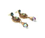 Mariana Earrings Fashionable Boho Multicolor Austrian Crystals My Treasures Coll. - Image 3