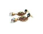 Mariana Earrings Fashionable Boho Multicolor Austrian Crystals My Treasures Coll. - Image 2