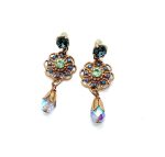 Mariana Earrings Fashionable Boho Multicolor Austrian Crystals My Treasures Coll.
