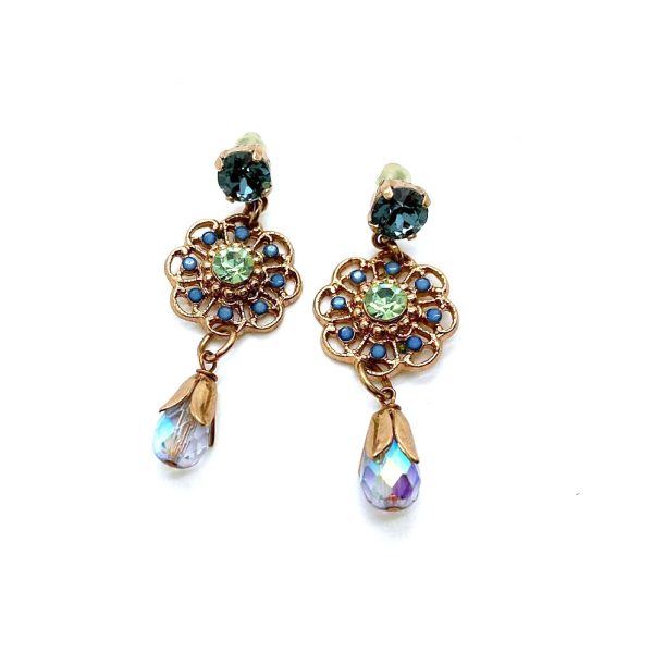 Mariana Earrings Fashionable Boho Multicolor Austrian Crystals My Treasures Coll.