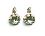 Mariana Earrings Charming Turquoise, Chrysolite & White Opal Austrian Crystals Athena Caribbean Life Coll. - Image 3