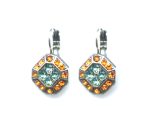 Mariana Earrings Sassy Octagon Shaped in Sun & Lt Sapphire Austrian Crystals Serengetti Africa Coll. - Image 3