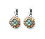 Mariana Earrings Sassy Octagon Shaped in Sun & Lt Sapphire Austrian Crystals Serengetti Africa Coll. - Image 2