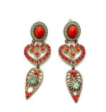 Earrings By Mariana Woman Finely Hyacinth and Pacific Opal Swarovski Crystals