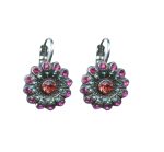 Mariana Earrings Lovely Peach, Lt Sapphire & Indian Pink Austrian Crystals Sorbet Sweet Summer Coll. - Image 2