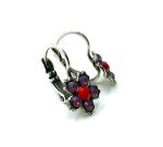 Earrings By Mariana Woman Timeless Opal and Red Swarovski Crystals - Image 2