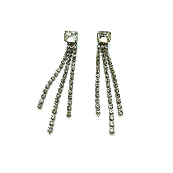 Mariana Earrings Fashionable Clear Austrian Crystals Bermuda Caribbean Life Coll.
