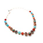 Necklace By Mariana Woman Turquoise Mineral and Opal Swarovski Crystals-RG - Image 4
