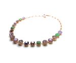 Mariana Necklace Exude Elegance Green Aventurine Mineral & Purples Austrian Crystals Levander Botanica Coll. - Image 3