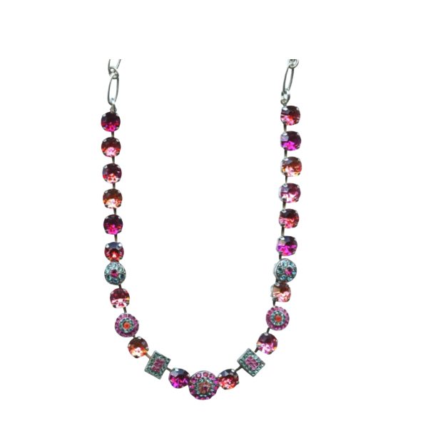 Mariana Necklace Finely Detailed Pinks & Blues Austrian Crystals Sorbet Sweet Summer Coll.