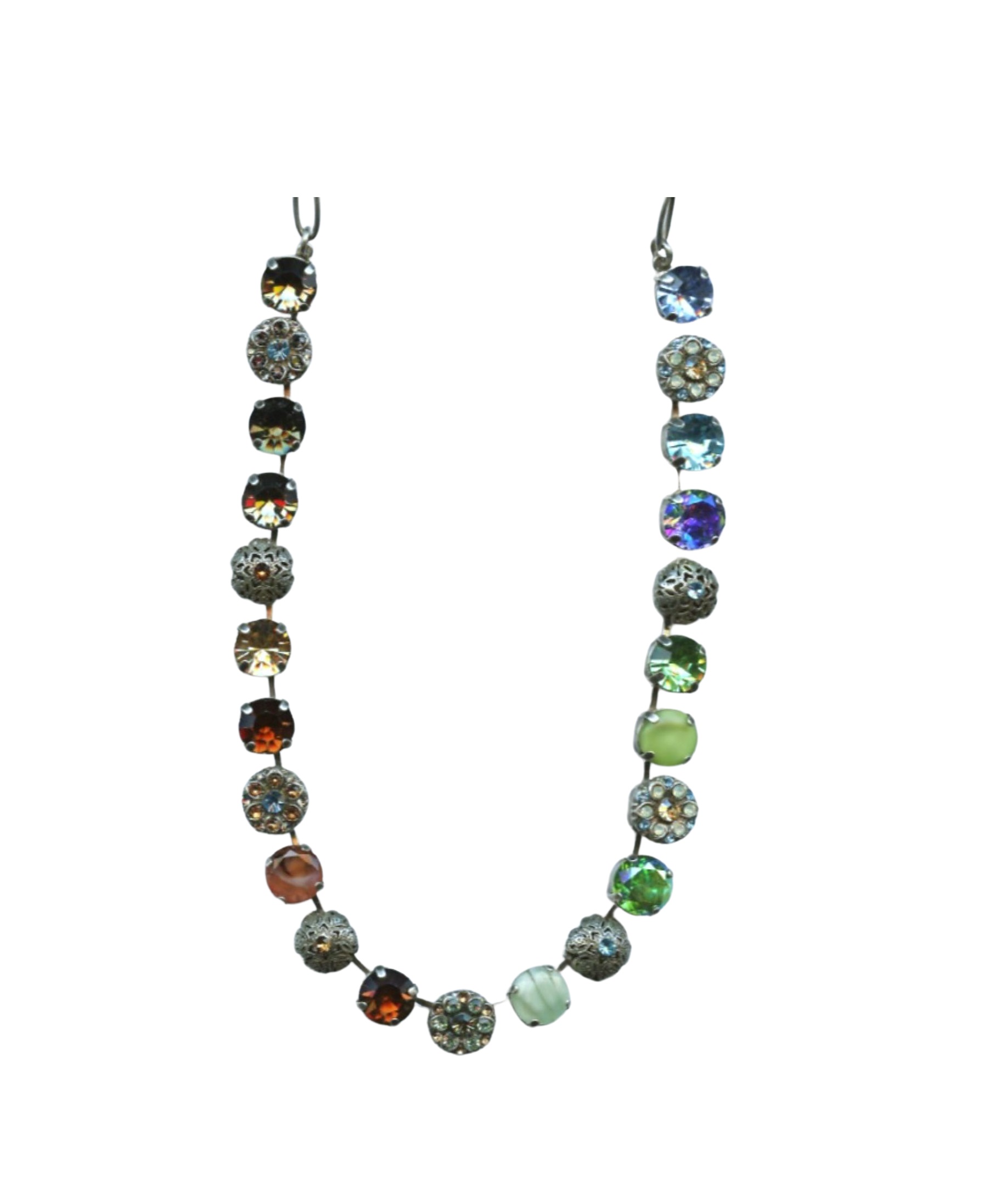 N-3204-1329-SP (3) Mariana Necklace Glamorous Multicolor Austrian Crystals Forget Me Not East Meets West Coll. - Image 1