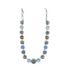 Mariana Necklace Gorgeous Opals, Topaz and Clear Austrian Crystals My Treasures Coll. - Image 2