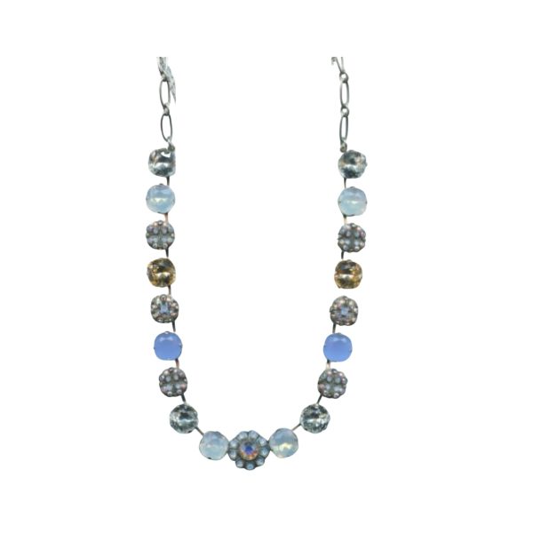 Mariana Necklace Gorgeous Opals, Topaz and Clear Austrian Crystals My Treasures Coll.