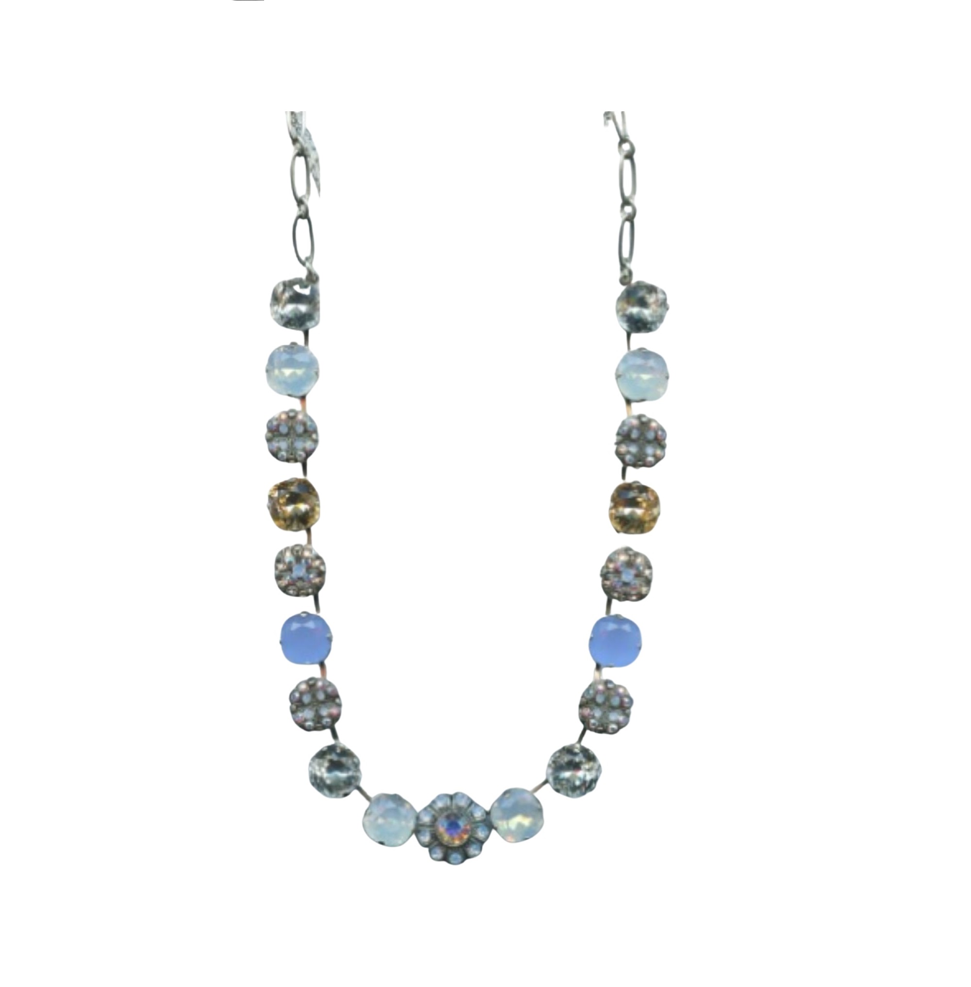 N-3205-1055-SP (3) Mariana Necklace Gorgeous Opals, Topaz and Clear Austrian Crystals My Treasures Coll. - Image 1