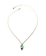 Necklace Pendant By Mariana Woman Exquisite Mint Green and Tourmaline Swarovski Crystals - Image 3