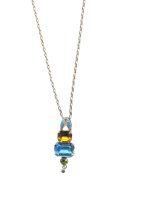 Mariana Necklace Pendant Charming Blues, Jonquil & Peridot Austrian Crystals Kokomo Songbook Coll. - Image 2