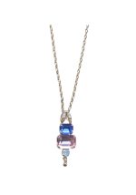 Mariana Necklace Pendant Sassy Blues & Lt Rose Austrian Crystals Kiss From A Rose Songbook Coll. - Image 2