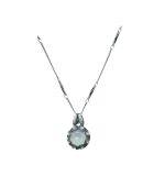 Mariana Necklace Pendant Elegant Air Blue Opal Austrian Crystals My Treasures Coll. - Image 3