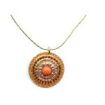 Mariana Necklace Pendant Stunning Shades of Orange Austrian Crystals Saffron Silk Road Coll.