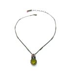 Mariana Necklace Pendant Apatite Mineral & Lt Rose Austrian Crystals My Treasures Coll. - Image 3