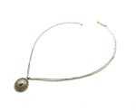 Mariana Necklace Pendant Crystal Rose Gold, Golden Shadow & Blue Opal  Austrian Crystals Rhapsody Odyssey Coll. - Image 3