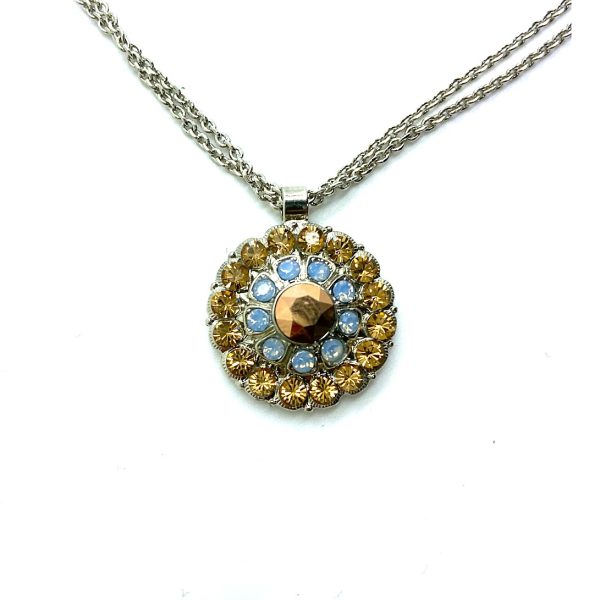 Mariana Necklace Pendant Crystal Rose Gold, Golden Shadow & Blue Opal  Austrian Crystals Rhapsody Odyssey Coll.