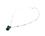 Mariana Necklace Pendant Aventurine Mineral, Blue Zircon & Peridot Austrian Crystals Congo Africa Coll. - Image 3