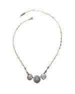 Mariana Necklace Pendant Gorgeous Opals, Chrysolite & Golden Shadow Austrian Crystals My Treasures Coll.