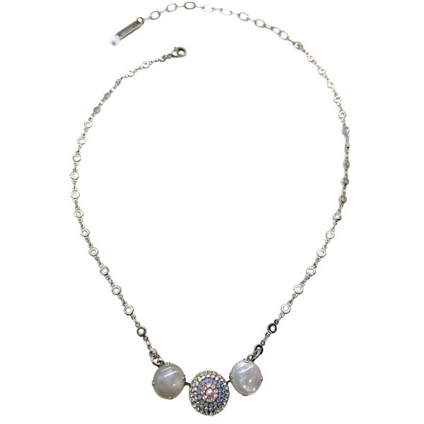 Mariana Necklace Pendant Gorgeous Opals, Chrysolite & Golden Shadow Austrian Crystals My Treasures Coll.