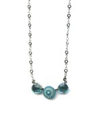 Mariana Necklace Pendant Chunky Faceted in Blues Austrian Crystals Zambezi Africa Coll. - Image 3