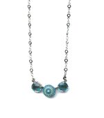 Mariana Necklace Pendant Chunky Faceted in Blues Austrian Crystals Zambezi Africa Coll. - Image 2