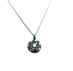 Necklace Pendant By Mariana My Treasures Coll.  White Opal, Lt Colorado Topaz & AB Austrian Crystals