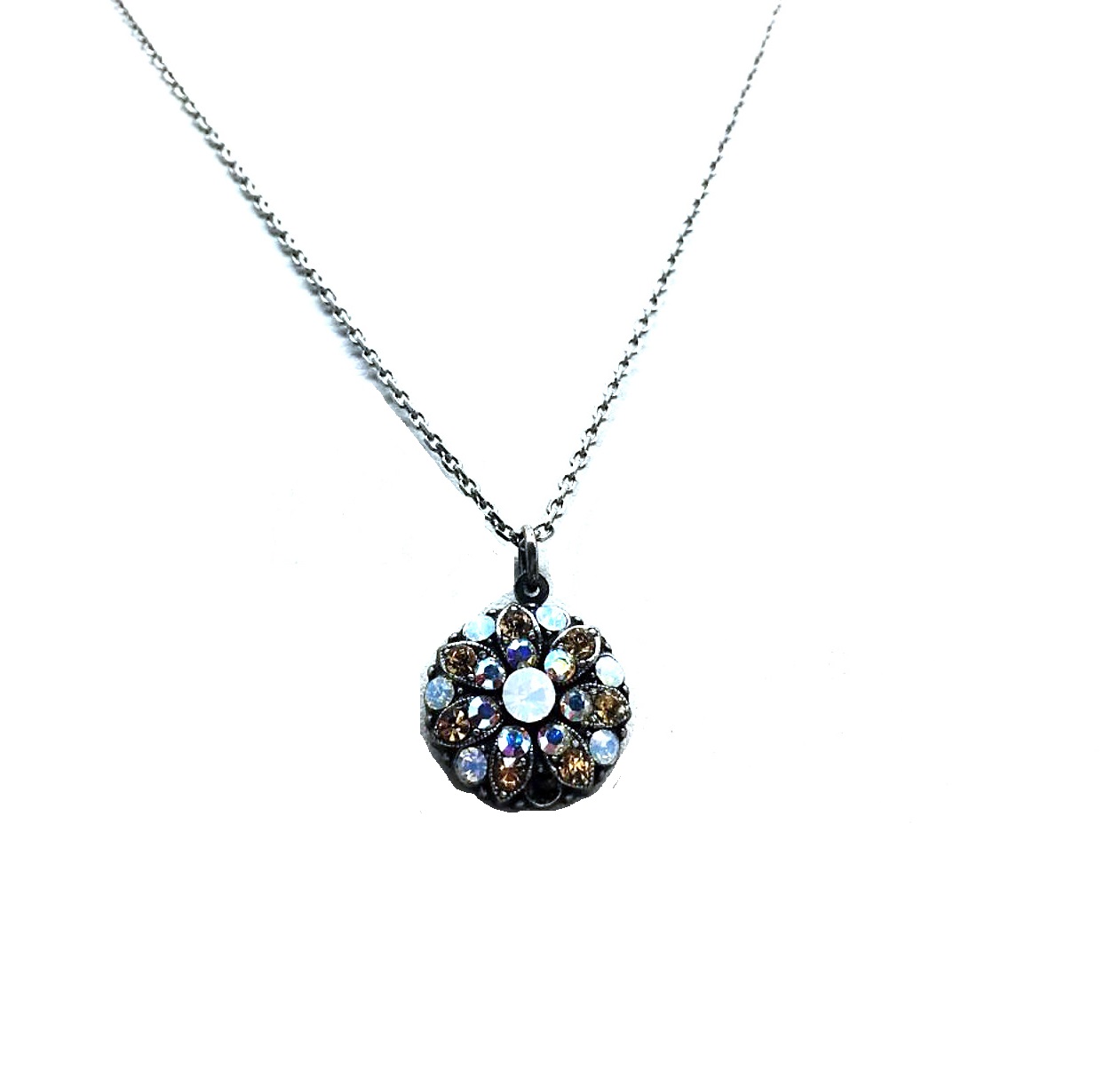 N-5212-246234-SP (3) Necklace Pendant By Mariana My Treasures Coll. White Opal, Lt Colorado Topaz & AB Austrian Crystals - Image 1