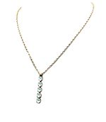 Mariana Necklace Pendant Multi-Tier Powder Green Austrian Crystals My Treasures Coll. - Image 2