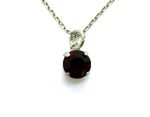 Mariana Necklace Pendant Simply Elegant Garnet Austrian Crystal My Treasures Coll.
