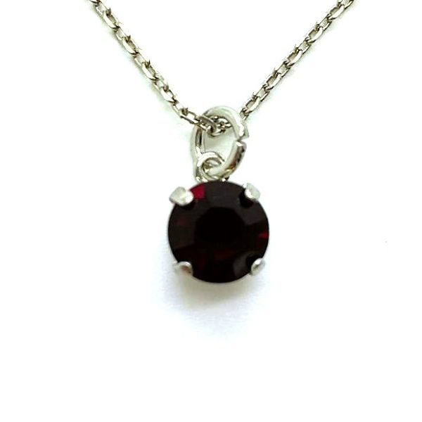 Mariana Necklace Pendant Simply Elegant Garnet Austrian Crystal My Treasures Coll.