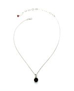 Mariana Necklace Pendant Simply Elegant Garnet Austrian Crystal My Treasures Coll. - Image 3