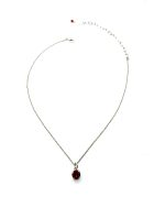 Necklace Pendant By Mariana Woman Stunning Ruby Swarovski Crystal - Image 3