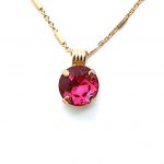 Mariana Necklace Pendant Sassy Indian Pink Austrian Crystal My Treasures Coll.