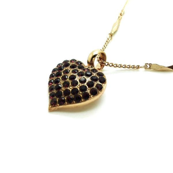 Mariana Necklace Pendant Heart Shaped Siam Austrian Crystals My Treasures Coll.