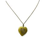 Mariana Necklace Pendant Lovely Heart Shaped Rose & Clear Austrian Crystals My Treasures Coll. - Image 2
