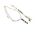 Jewelry Set By Mariana Woman Necklace and Bracelet Pyrite Mineral and Swarovski Crystals - Image 2