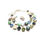 Mariana Jewelry Set Necklace, Bracelet & Ring Floral Multi Color Austrian Crystals Gaea Odyssey Coll. - Image 3