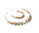 Jewelry Set By Mariana Woman Necklace, Bracelet Pearl Mineral and Opal Swarovski Crystals - Image 3