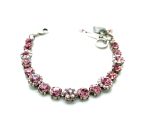 Mariana Bracelet Precious Lt Rose & AB Austrian Crystals My Treasures Coll. Silver Plated