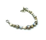 Bracelet By Mariana Woman Floral in Pearls and Topaz Swarovski Crystals - Image 2